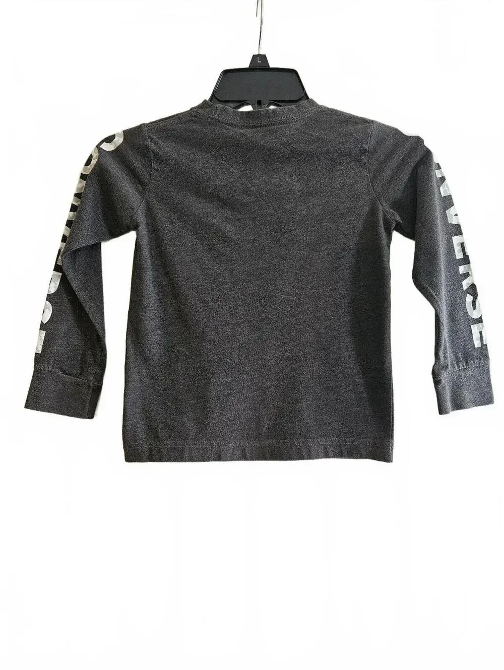 Converse Kids Long-Sleeve Dark Gray Crewneck Tee-Size 6-Back to School Fall Vibe